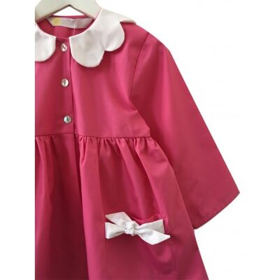 School apron for girls Daisy - Pink