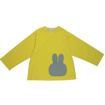 Mixed school apron Little rabbit - Yellow