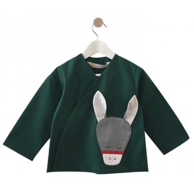 Grembiule misto scuola dolce Donky - Verde