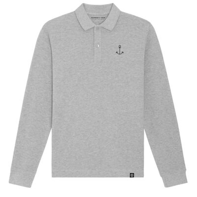 Anchor polo long leeve  - Grey