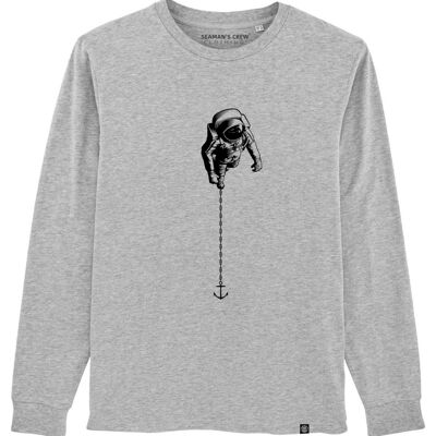 Atronaut Long leeve t-hirt  - Grey