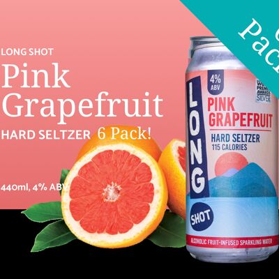 Grapefruit Hard Seltzer - 6 Pack