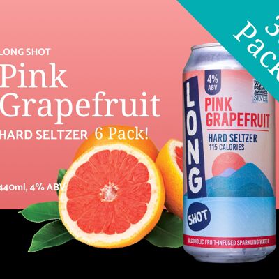 Grapefruit Hard Seltzer - 36 Pack + Free Delivery