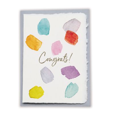 Buono regalo in carta fatta a mano "Congratulazioni!"