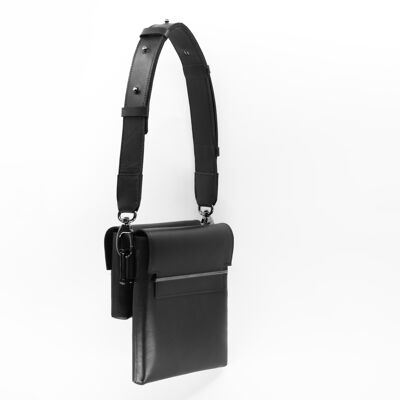 SYNAPSIS sling bag nero rodiato