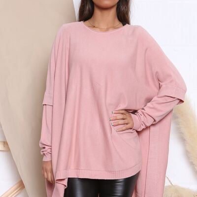 Pink TOP IN HIGH OPEN SIDES WITH BUTTONS