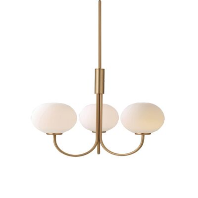 Chandelier Ballon satin brass