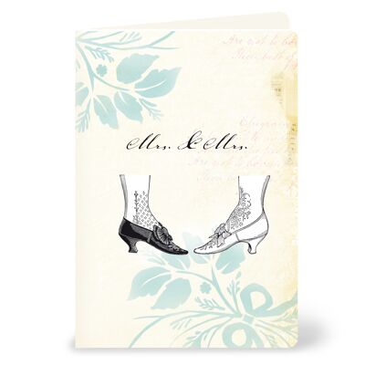 Wedding card "Mrs & Mrs" - wedding cards for two women