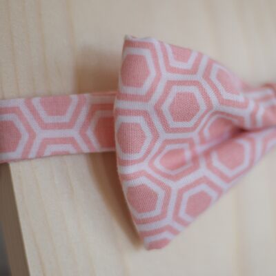Orange pink bow tie