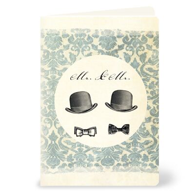 Wedding card "Mr & Mr" - wedding card for two men