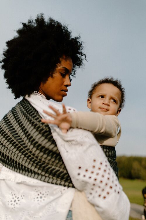 Theo Houndstooth Ring Sling