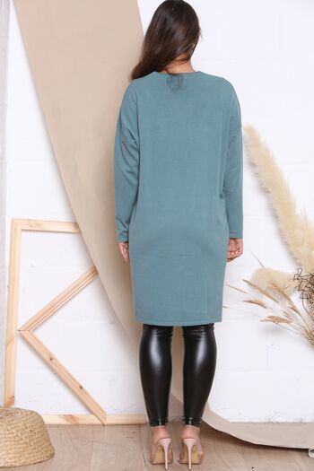 Lake Green ROBE PULL COMFY FIT AVEC POCHES SUR LE DEVANT 3