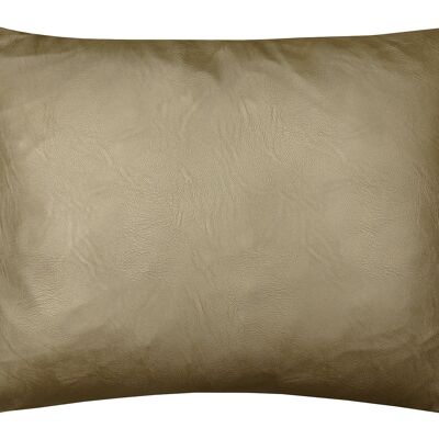 340 Coussin Mi-cuir Bronze Métallisé 50x40