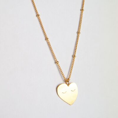 Long Heart pendant necklace - Mother's Day