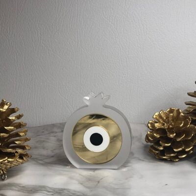 Evil Eye Ornament, Evil Eye Charm, Good Luck Ornament, Baby Ornament, Christmas Ornament, Christmas Gift, Holiday Ornament.