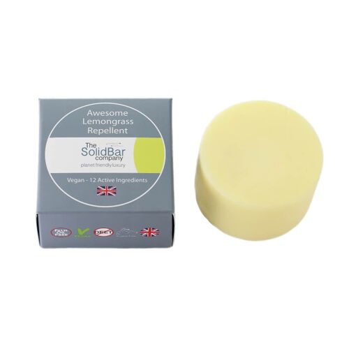 Awesome 12-Active Ingredient  Lemongrass Repellent Lotion Bar