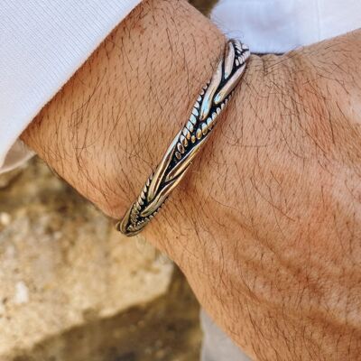 Men's Bracelet, Bangle Bracelet Men, Silver Bangle Bracelet, Cuff Bracelet Men, Gift for Him, Made in Greece, by Christina Christi Jewels.