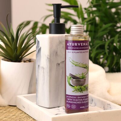 Tratamiento de ducha ayurvédico orgánico con 18 plantas activas - 200ml - AYURVENAT