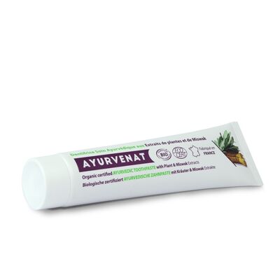 Ayurvedic toothpaste with organic miswak - 75ml - AYURVENAT