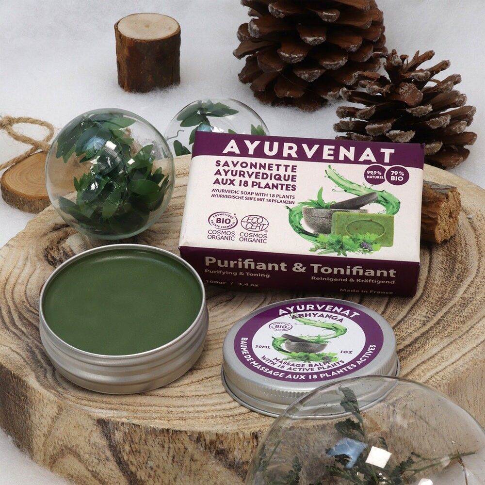 Mon Coffret Zen bio (savon + baume de massage) -  IDEE CADEAU NOEL