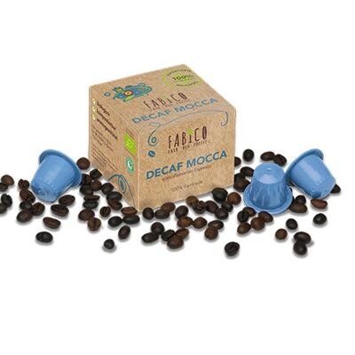 DECAFINATTO-MOCCA 10 COMPOSTABLE ORGÁNICO Y COMPATIBLE CON NESPRESSO