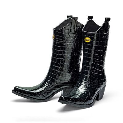 Taille Urban Snakeskin Welly Boot