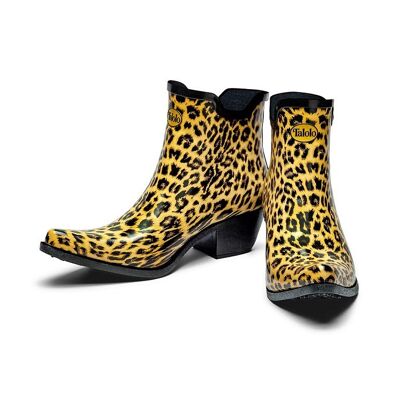 Leopard Spot cowboy wellington Boot Size