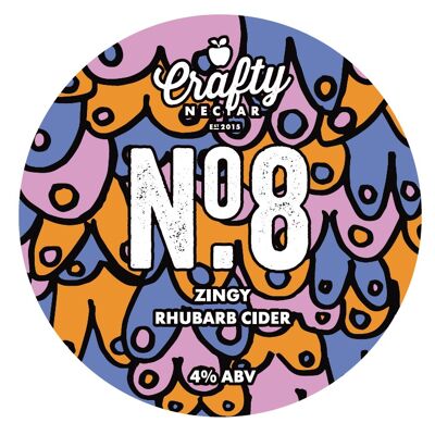 Crafty Nectar No.8 Rhubarb Cider 20 Ltr Bag in Box 4%ABV