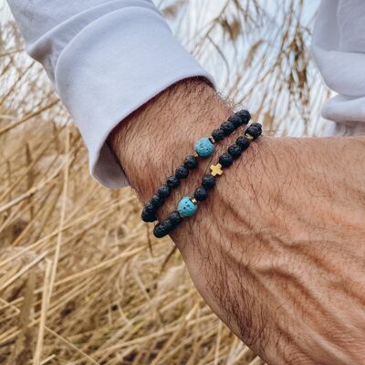 Lava Beads Men's Bracelets