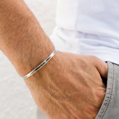 Adjustable Thin Bangle Bracelet