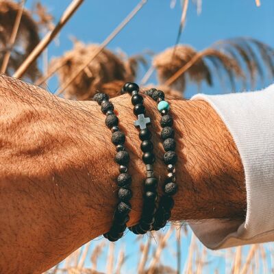 Black Beads Bracelet