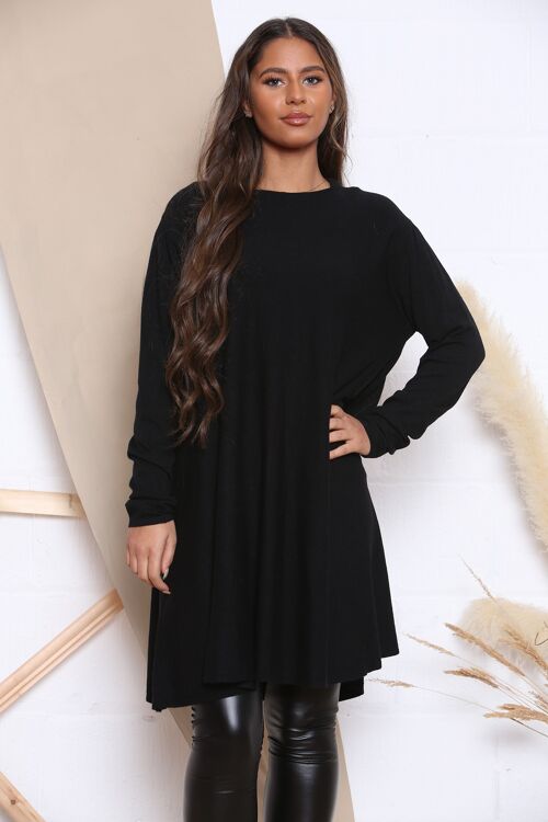 Black CASUAL JUMPER DRESS