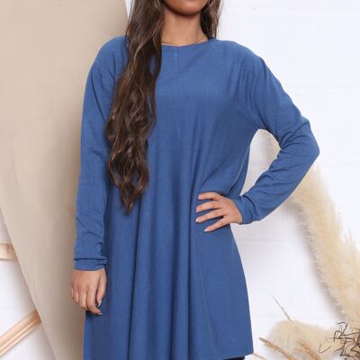 VESTIDO JUMPER CASUAL Azul