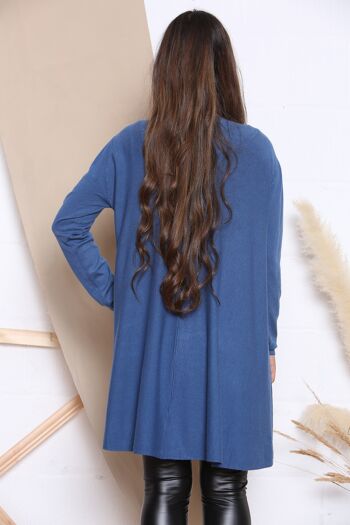 ROBE PULL CASUAL bleue 3