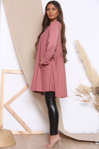 ROBE PULL CASUAL rose 2
