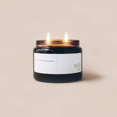 Cherry blossom and large bamboo scented candle