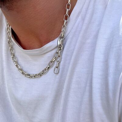 Silver Chain Necklace Men