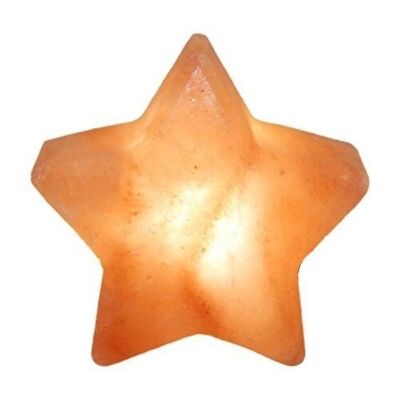 Lampada LED Himalaya Salt Dreams in cristallo di sale Star Orange, 51180-1, 9x9x5.5cm