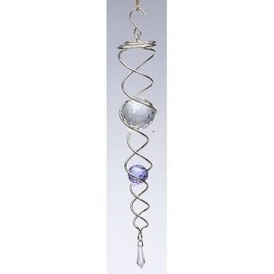 Windspinner Spin Art Crystal Tail Silber/Paare, CTSP0806