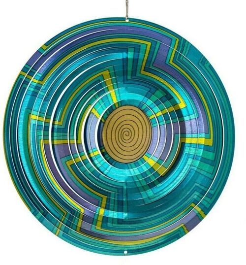 Windspinner Spin Art, Mandala, 12MSW300, Blauw, Ø30cm