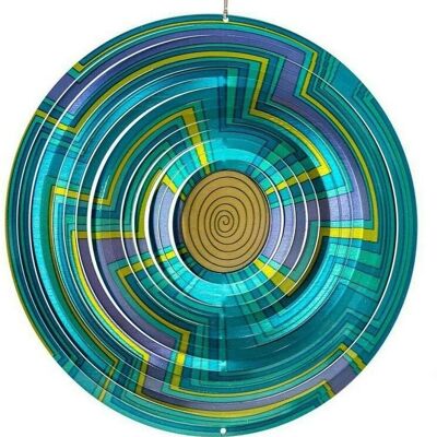 Windspinner Spin Art, Mandala, 12MSW300, Blauw, Ø30cm