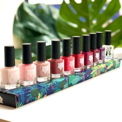 Organic sourced & vegan nail polish pack - 36 products for sale