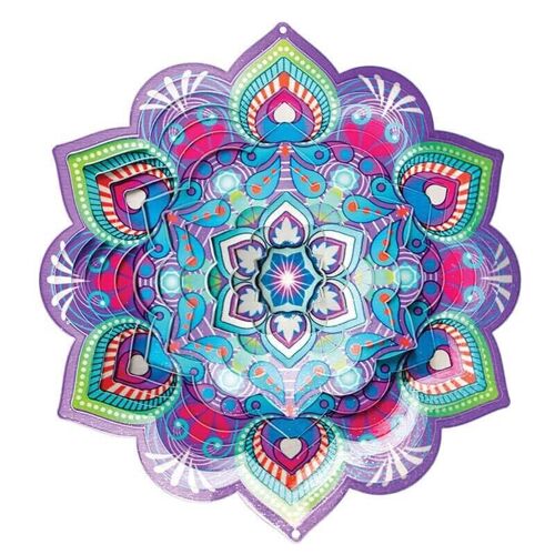 Windspinner Spin Art, Mandala Star Flower, 12MSF300, Ø30cm