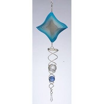 Spin Art Diamond Artist Crystal Tail Fading Blue