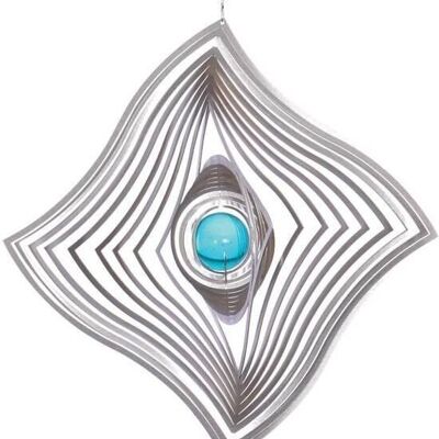 Windspinner Blinq Art RVS Vlag -735439,  185 X 185 Mm - Glaskogel 35 Mm