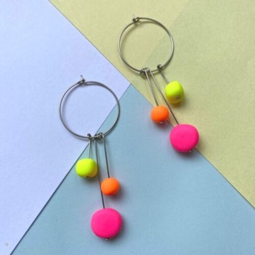Lollipop Drop Hoop earrings Haring Lollipop