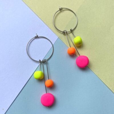 Lollipop Drop Hoop earrings Haring Lollipop