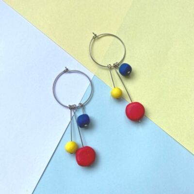 Orecchini Lollipop Drop Hoop Mondrian Lollipop