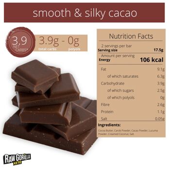 Raw Gorilla Keto Chocolat Lisse & Soyeux 2