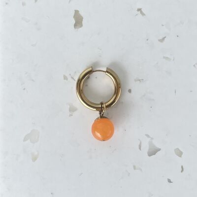 LUNA by unit / Big B.O gold plated with pearl - orange